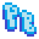 My site's icon, the letters PB in icy blue colors.